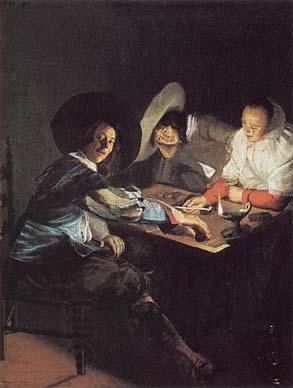Judith leyster A Game of Tric-Trac China oil painting art